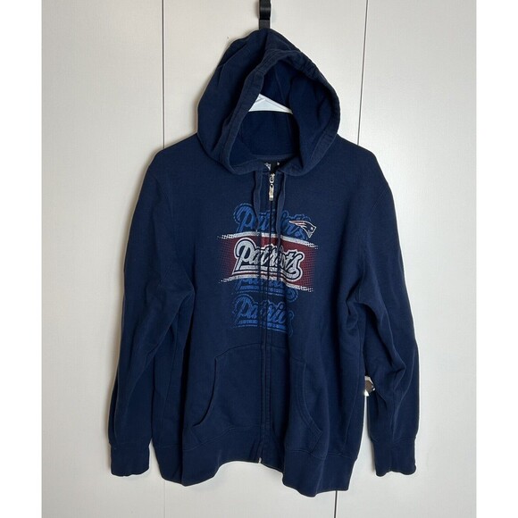NFL Team Apparel Women’s Full Zip Hoodie New England Patriots Blue XL? - Picture 1 of 5